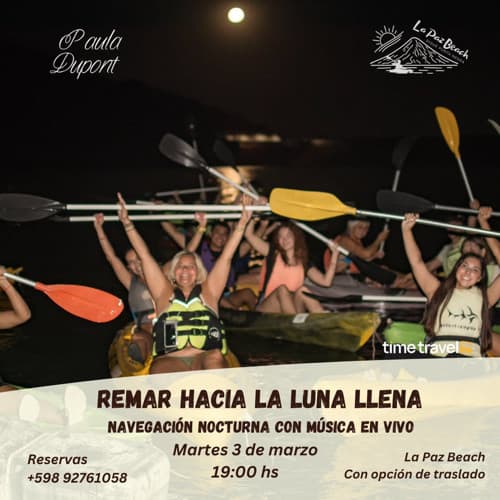 Remando hacia la Luna Llena (con eclipse) - Evento en San Juan