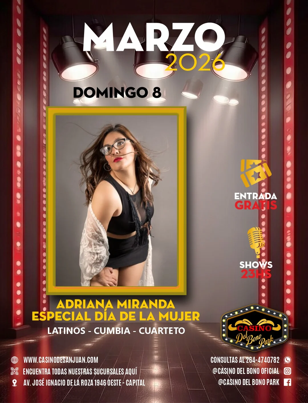 Adriana Miranda - Especial Dia de la Mujer - Evento en San Juan