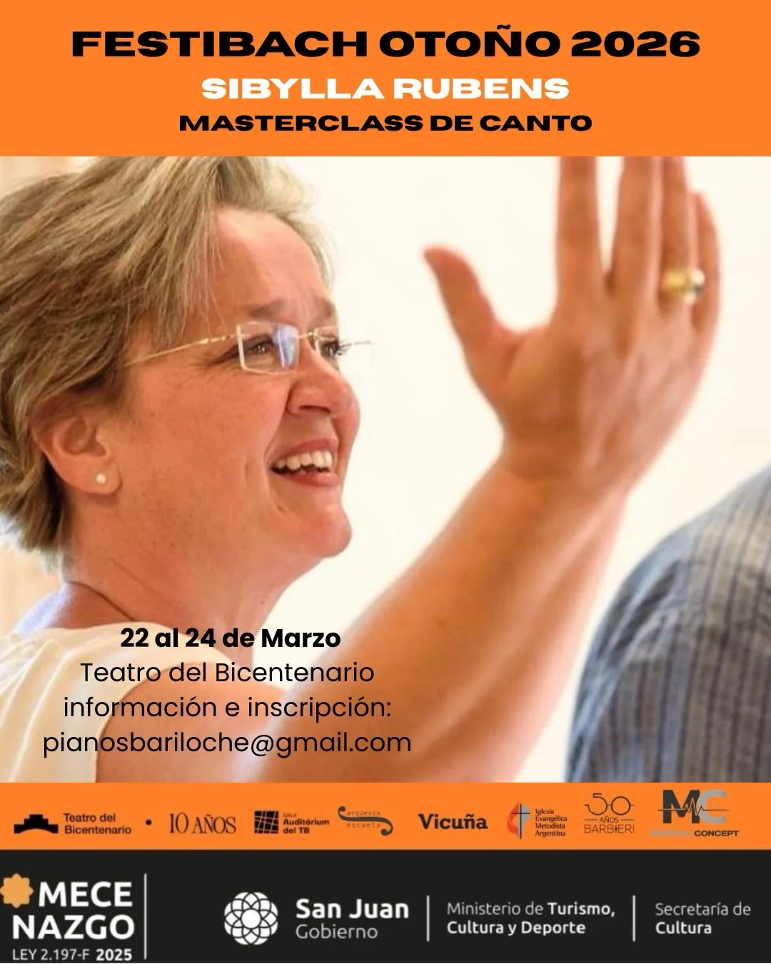 FestiBach Otoño 2026 | Sibylla Rubens - Masterclass de Canto