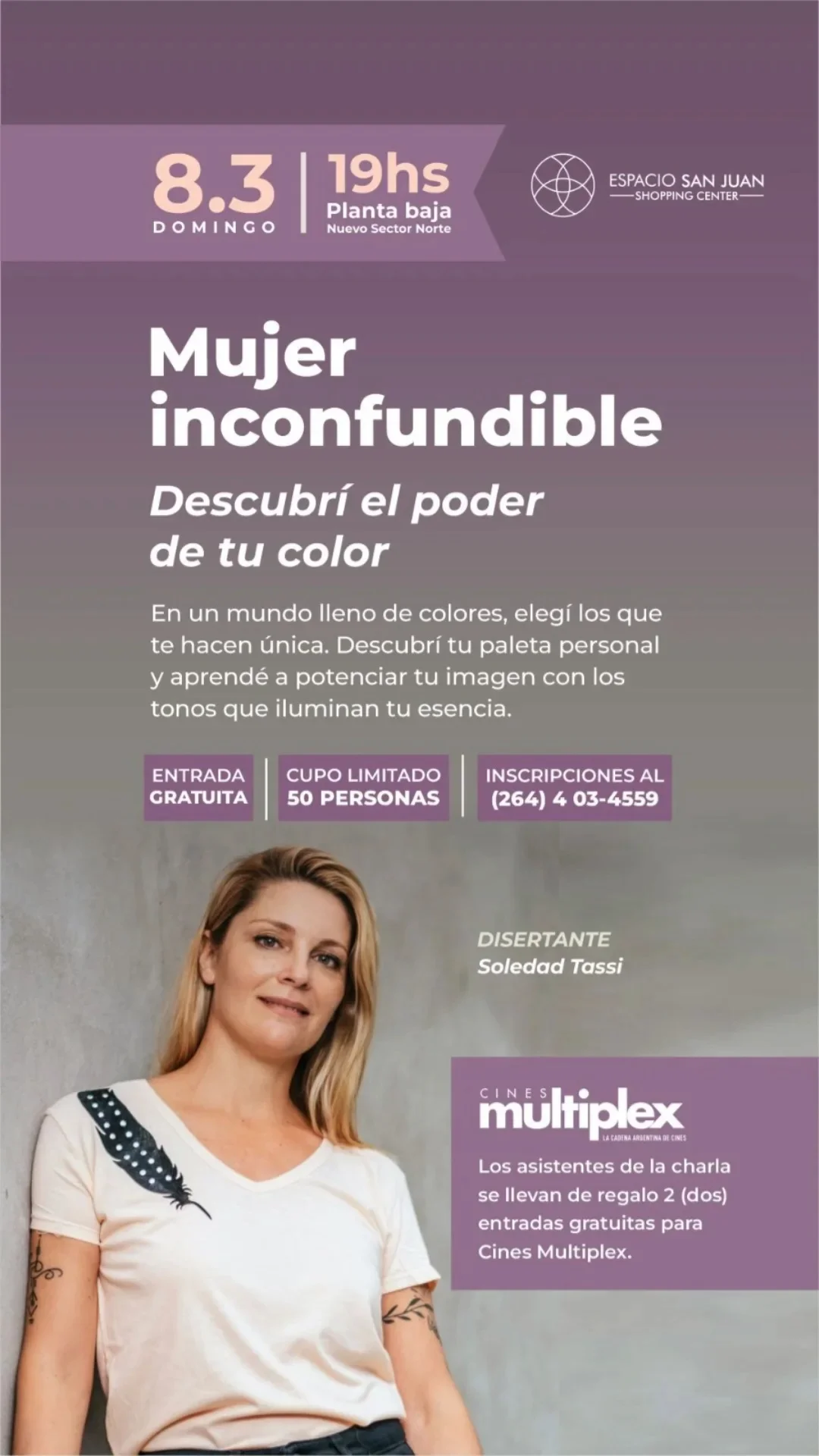 Mujer Inconfundible - Descubir el Poder de tu Color - Evento en San Juan