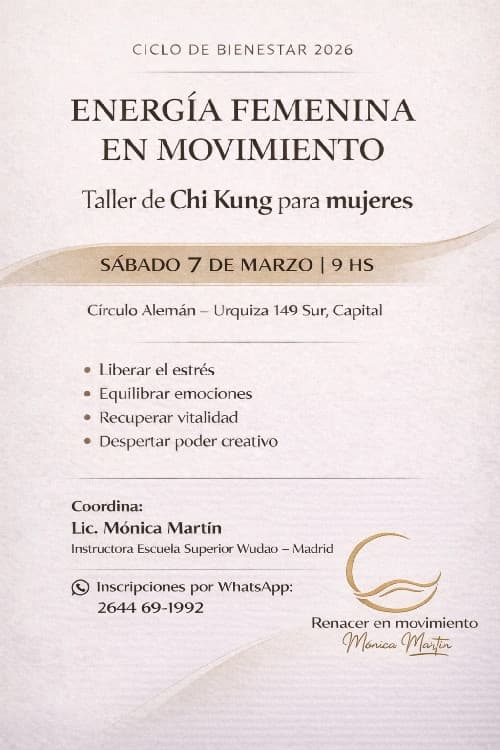 Energía Femenina en Movimiento. Taller de Chi kung para Mujeres - Evento en San Juan