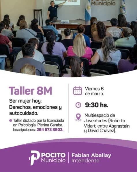Taller 8M - Ser Mujer: Derechos, Emociones & Autocuidado