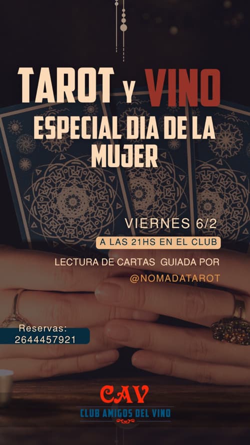 Tarot y Vino - Especial Dia de la Mujer - Evento en San Juan