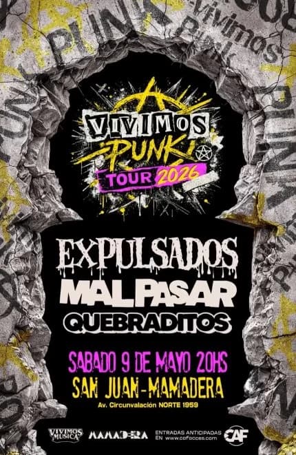 Expulsados | Mal Pasar | Quebraditos - Evento en San Juan