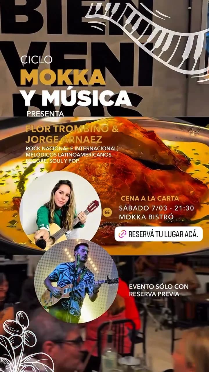 Ciclo Mokka & Musica - Flor Trombino & Jorge Arnaez - Evento en San Juan