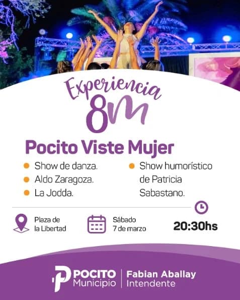 Experiencia 8M - Pocito Viste Mujer - Evento en San Juan