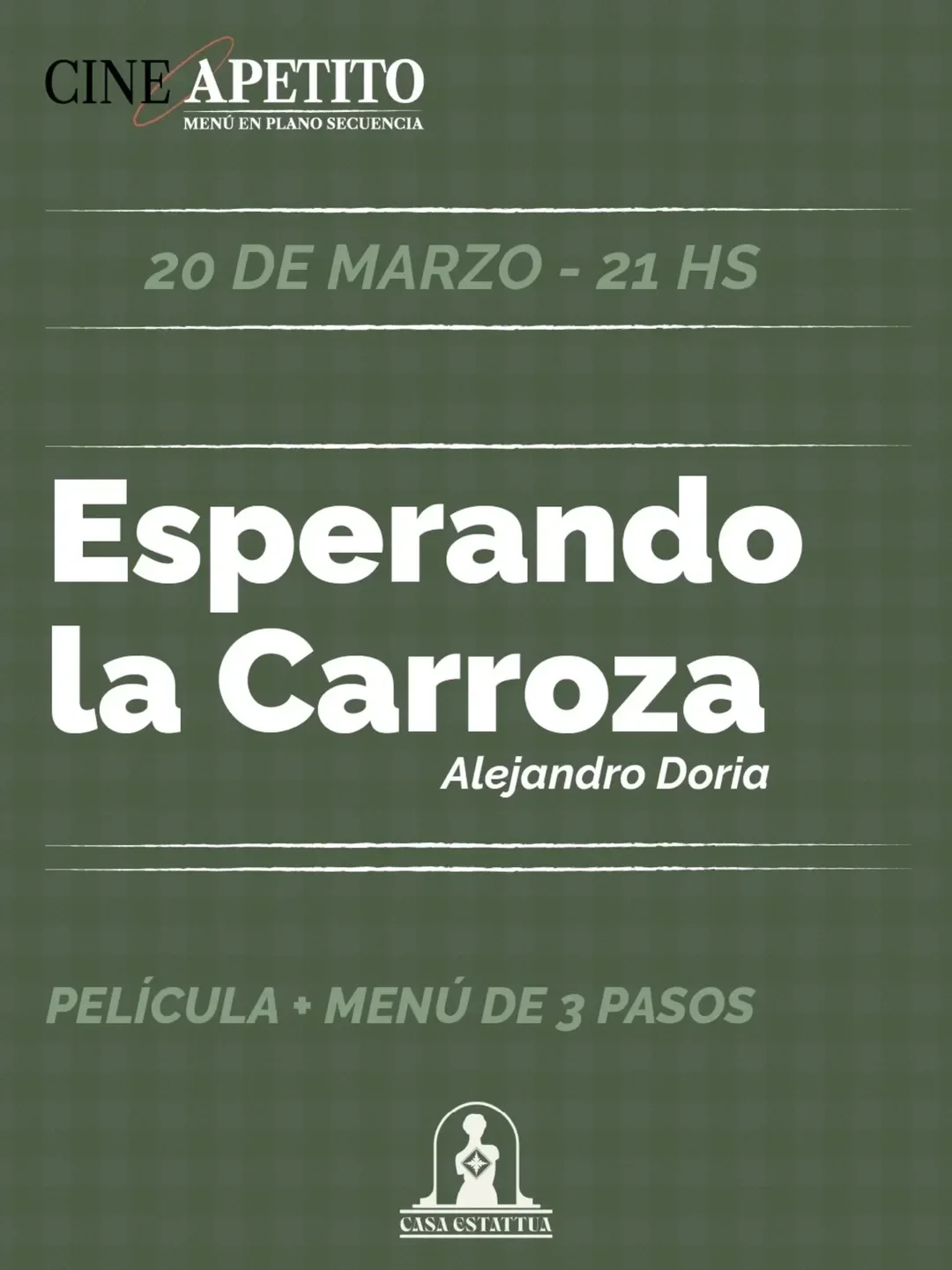 Cine Apetito - Esperando la Carroza - Evento en San Juan