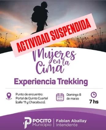 Suspendido > Mujeres en la Cima - Experiencia Trekking