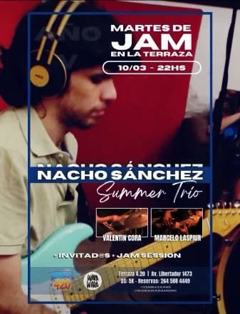 Martes de Jam: Nacho Sanchez - Summer Trio
