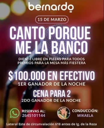 Canto porque me la Banco