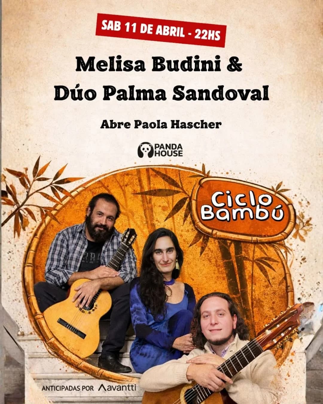 Ciclo Bambu: Melisa Budini & Duo Palma Sandoval