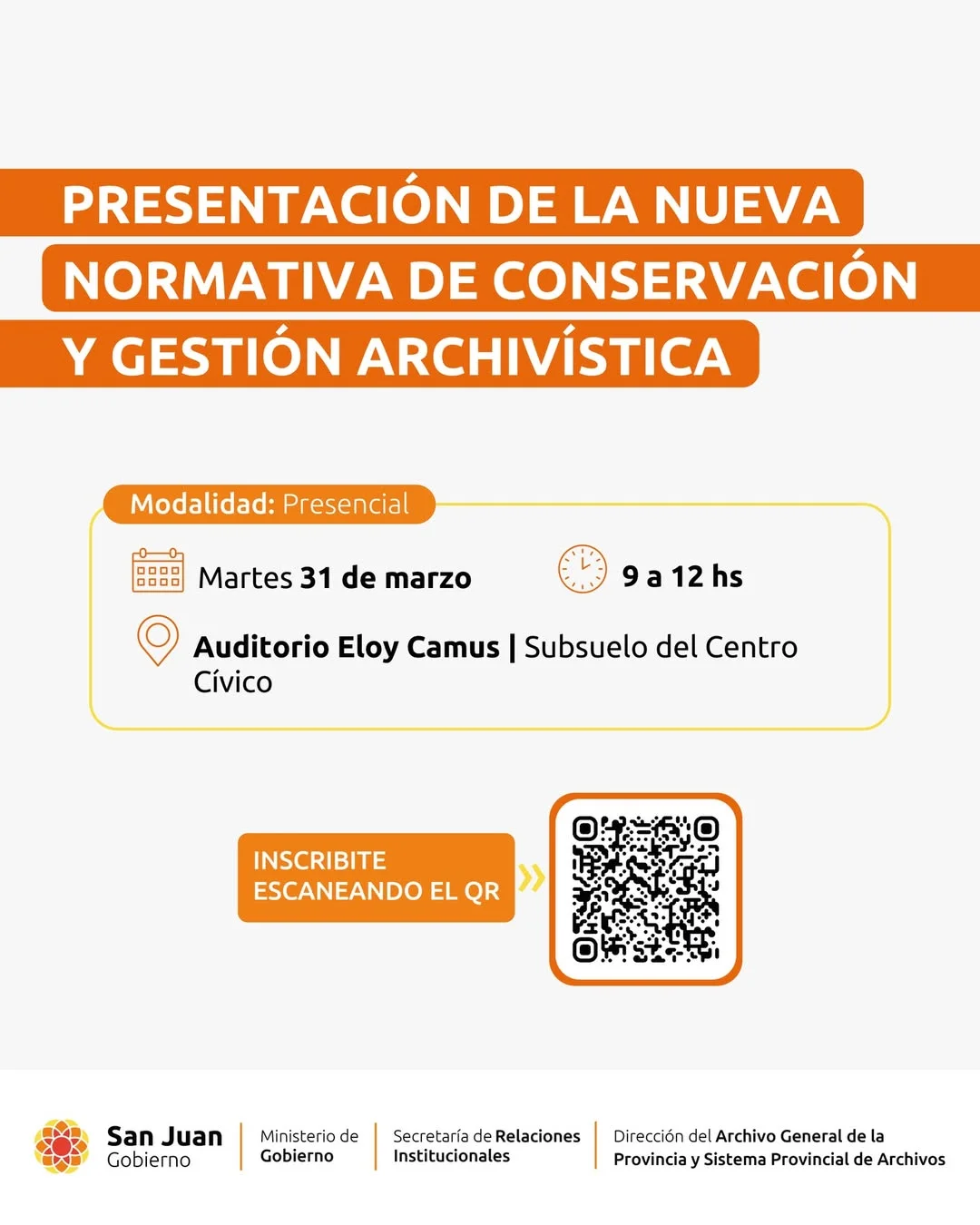 Presentacion de la Nueva Normativa de Conservacion & Gestion Archivista