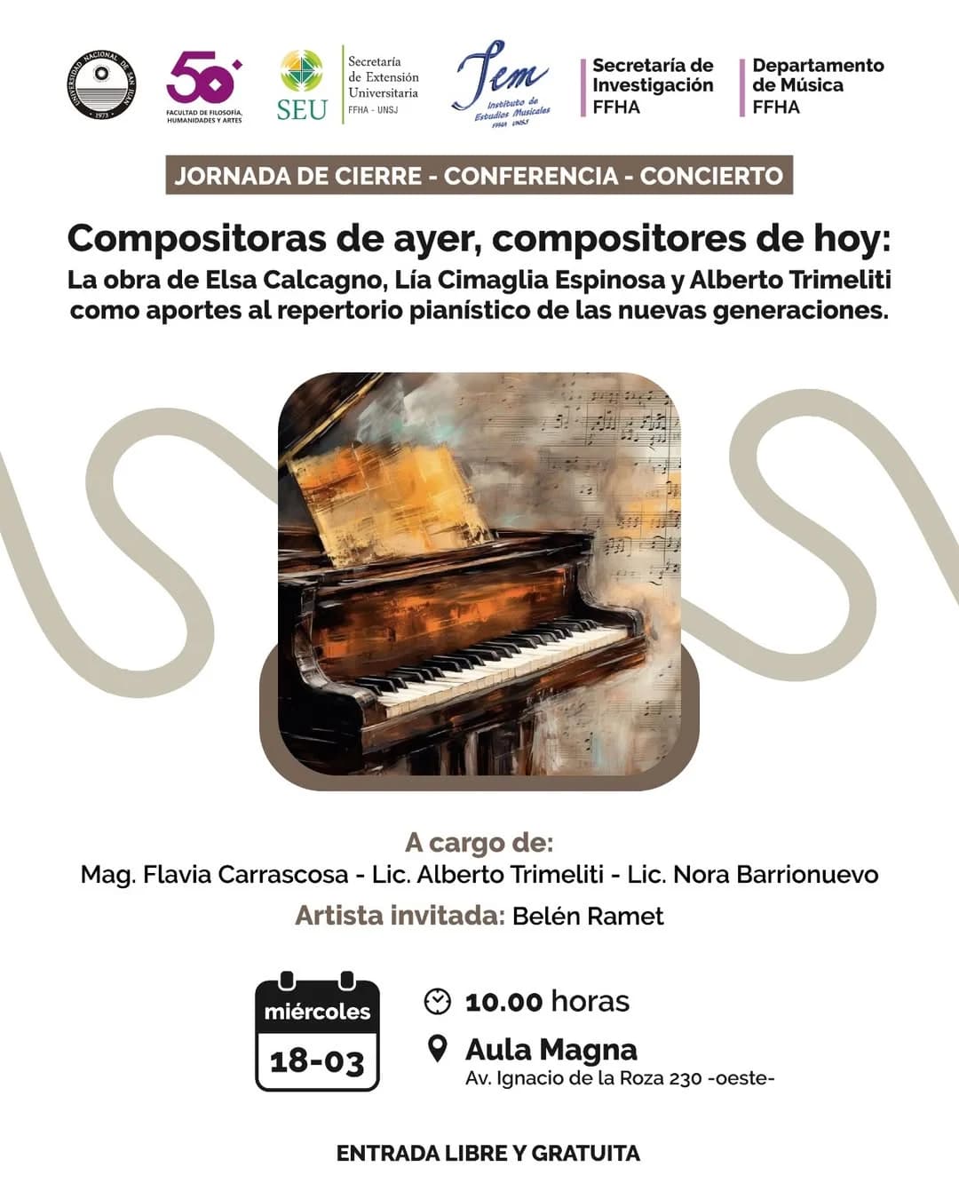 Jornada de Cierre - Conferencia & Concierto