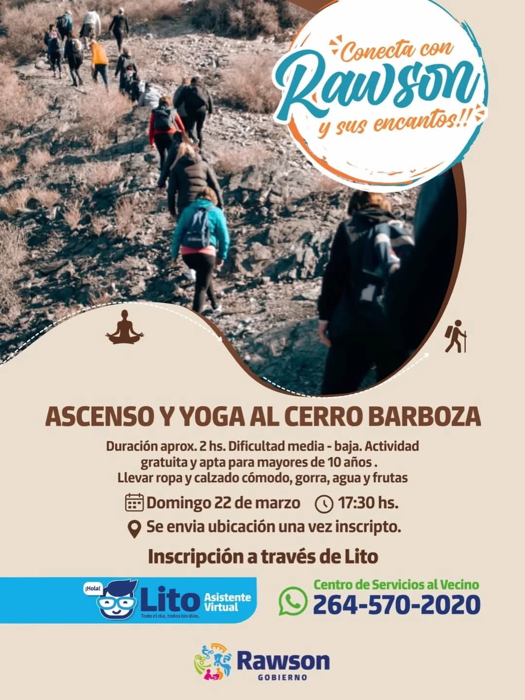 Ascenso & Yoga al Cerro Barboza
