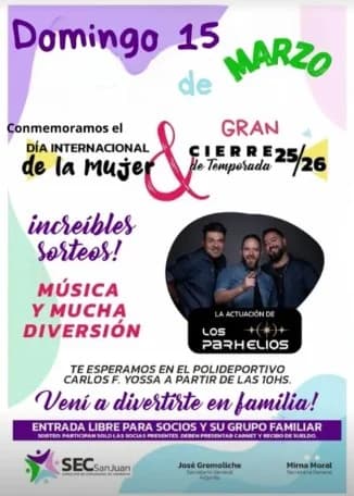Conmemoracion Dia de la Mujer - Los Parhelios