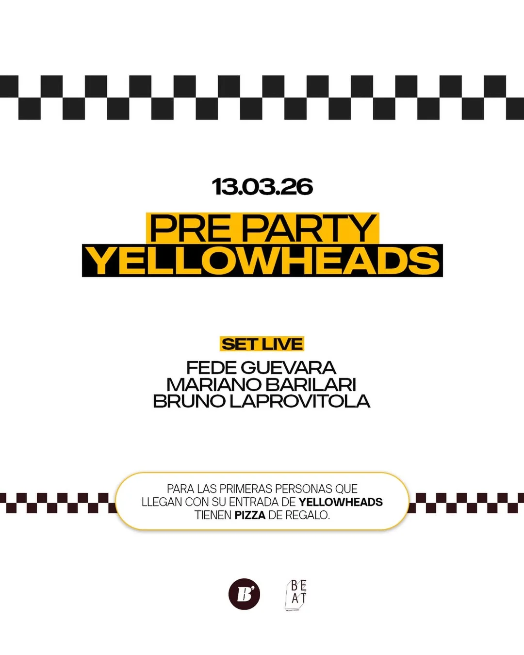 Pre Party Yellow Heads