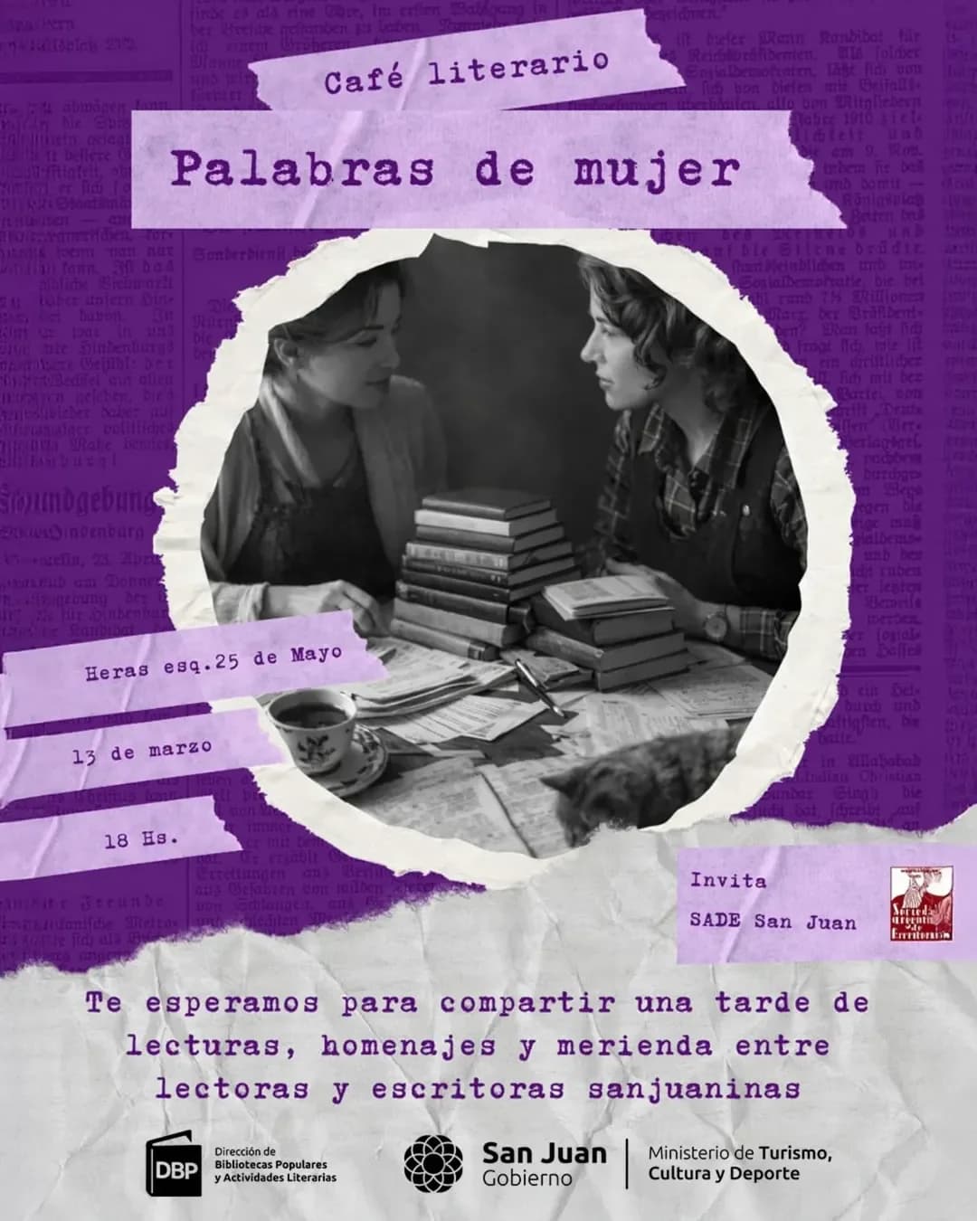 Cafe Literario: "Palabras de Mujer"