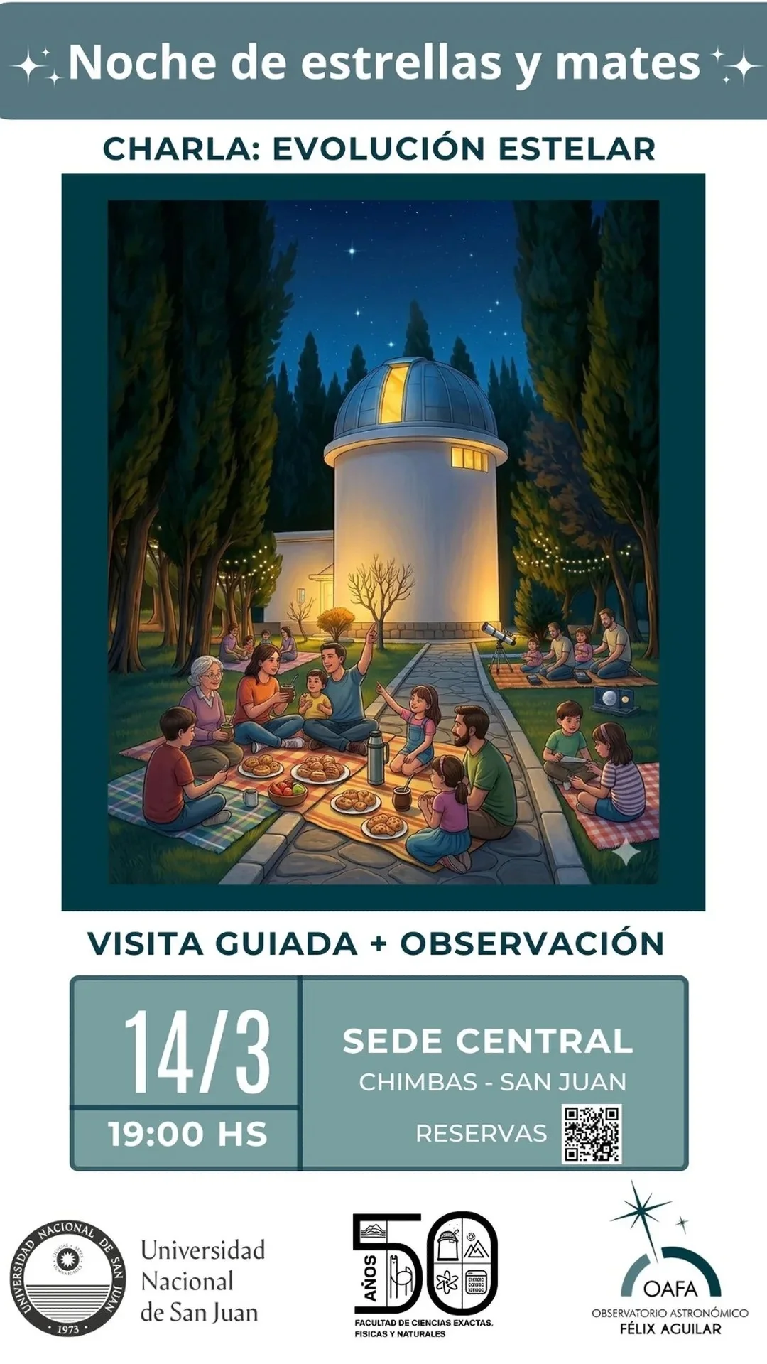 Noche de Estrellas & Mates - Charla Evolucion Estelar