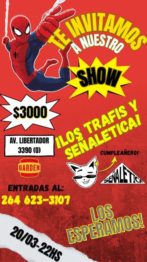 20 de marzo cumpleaños Los Trafis Con señaletica