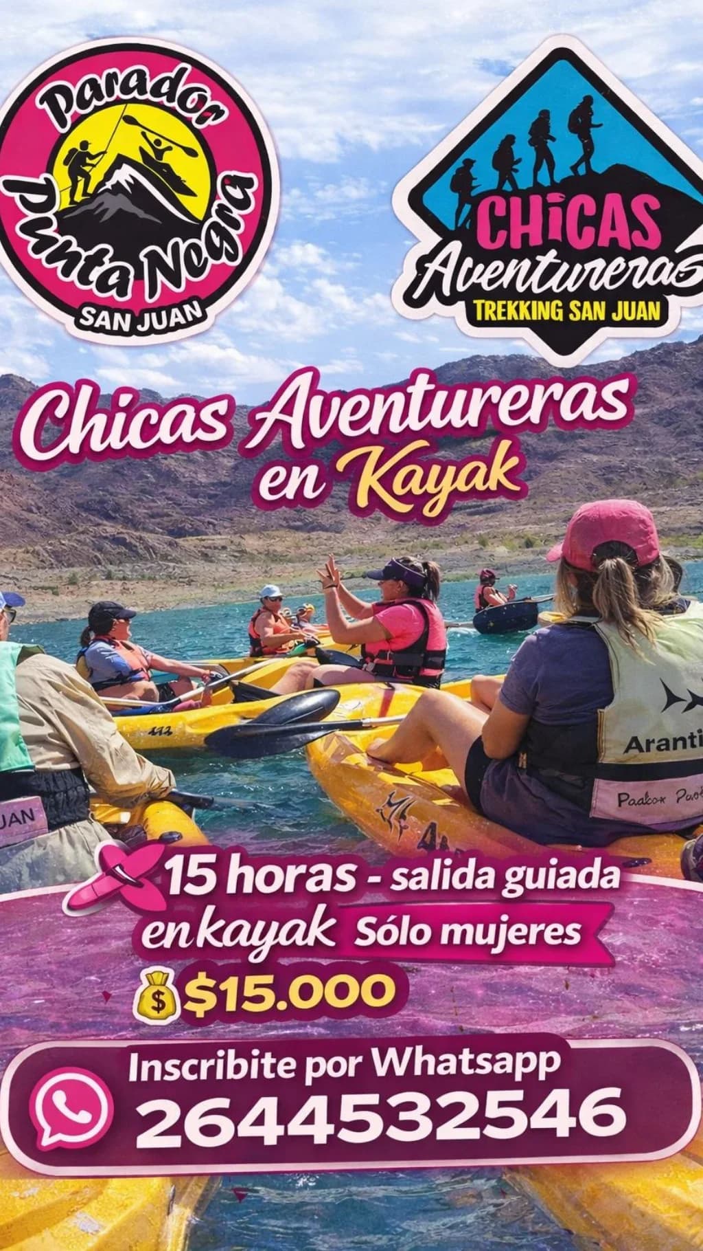 Chicas Aventureras en Kayak