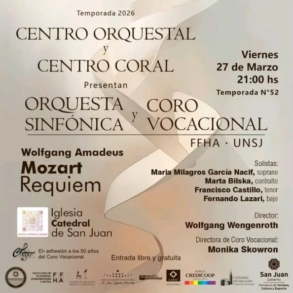 Centro Orquestal & Centro Coral presentan: Orquesta Sinfonica & Coro Vocacional