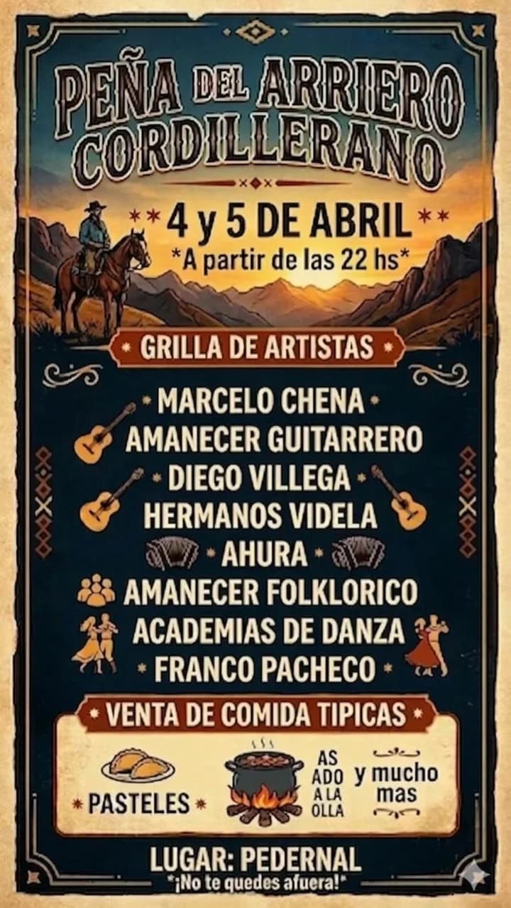 Semana Santa - Gran Peña del Arriero Cordillerano