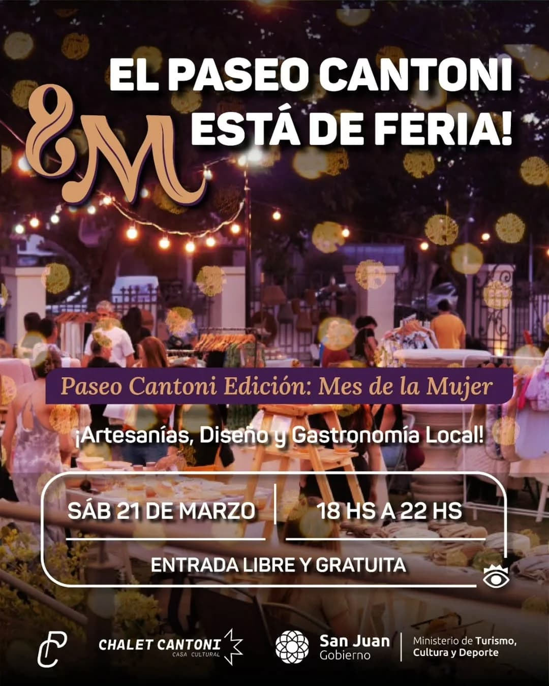 Feria Paseo Cantoni - Edicion Mes de la Mujer