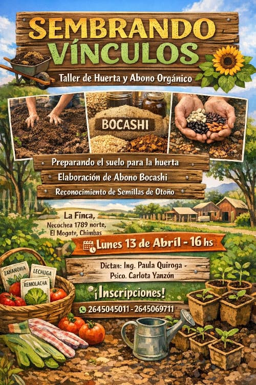 Sembrando Vínculos: taller de huerta orgánica