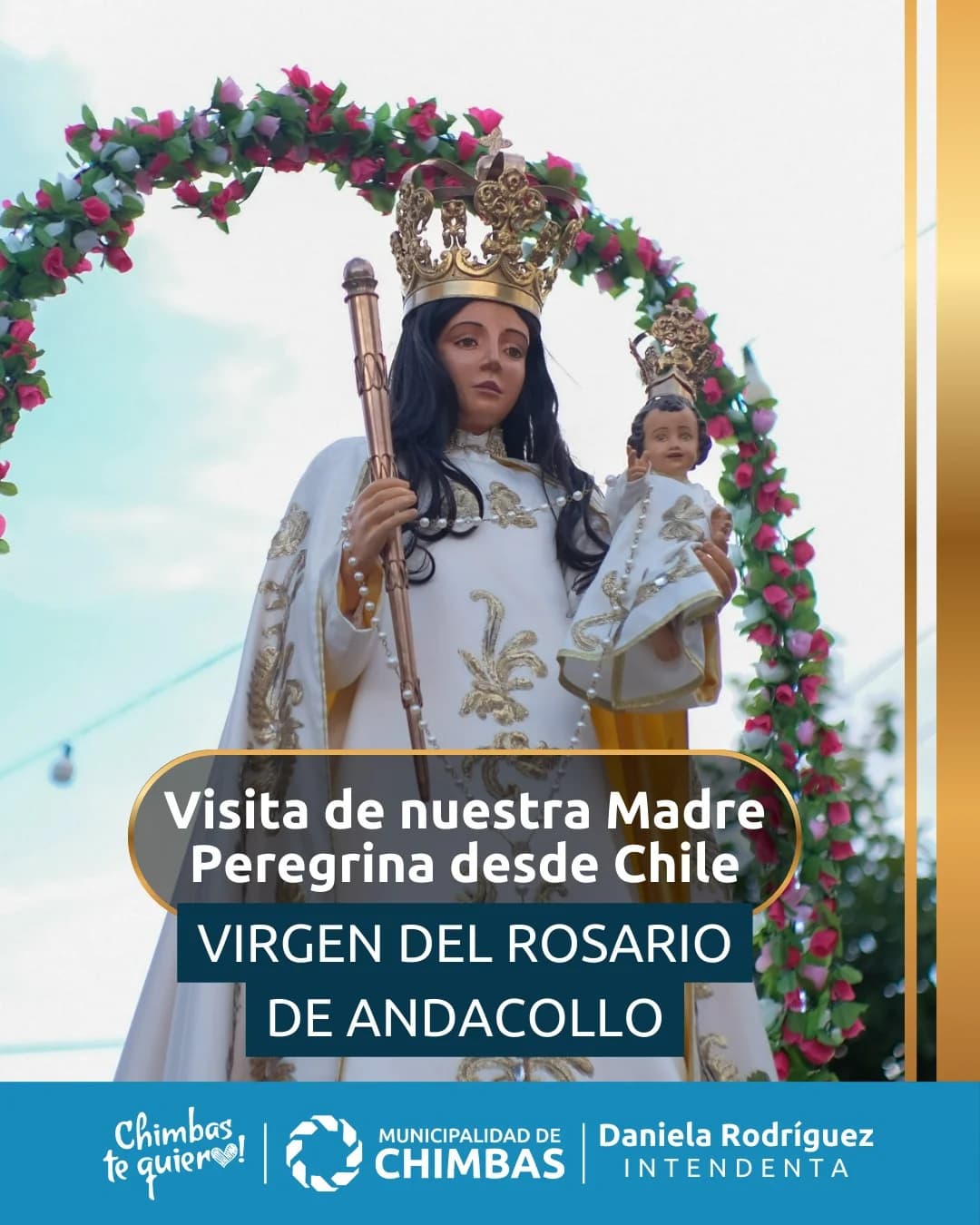 Visita de Nuestra Madre Peregrina desde Chile - Virgen del Rosario de Andacollo