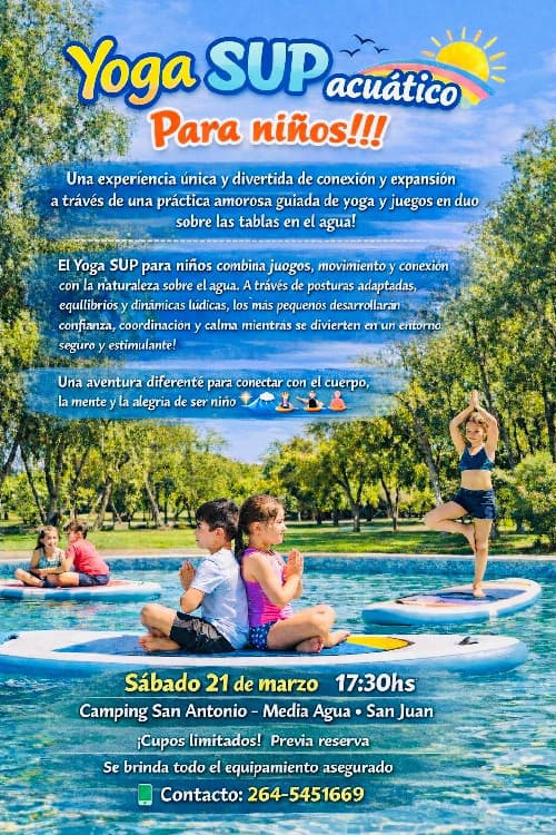 YOGA SUP ACUATICO para NIÑOS