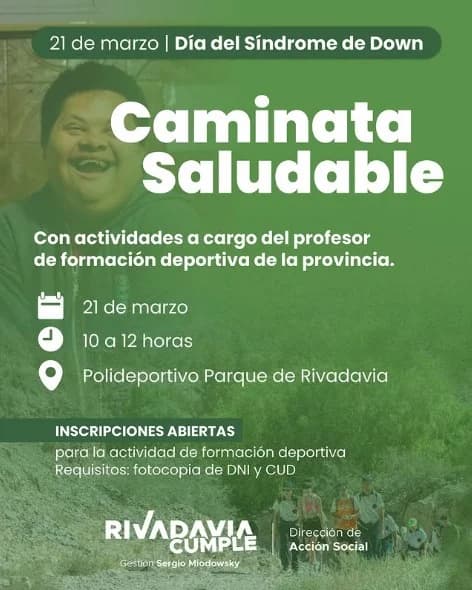 Camianata Saludable - Dia Mundial del Sindrome de Down