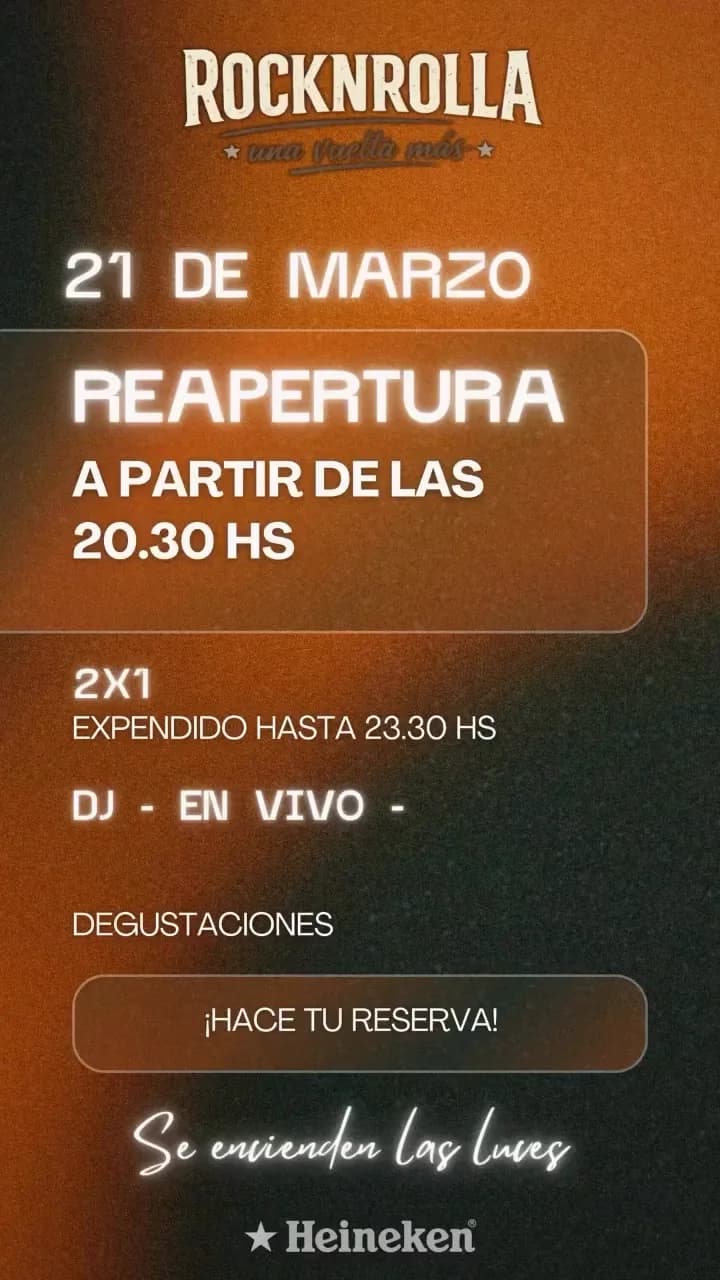 Reapertura de Rocknrolla