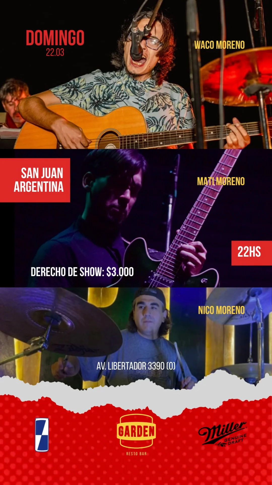 Waco Moreno - Mati Moreno - Nico Moreno