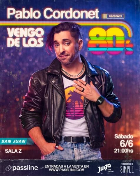Pablo Cordonet - Vengo de los 80´