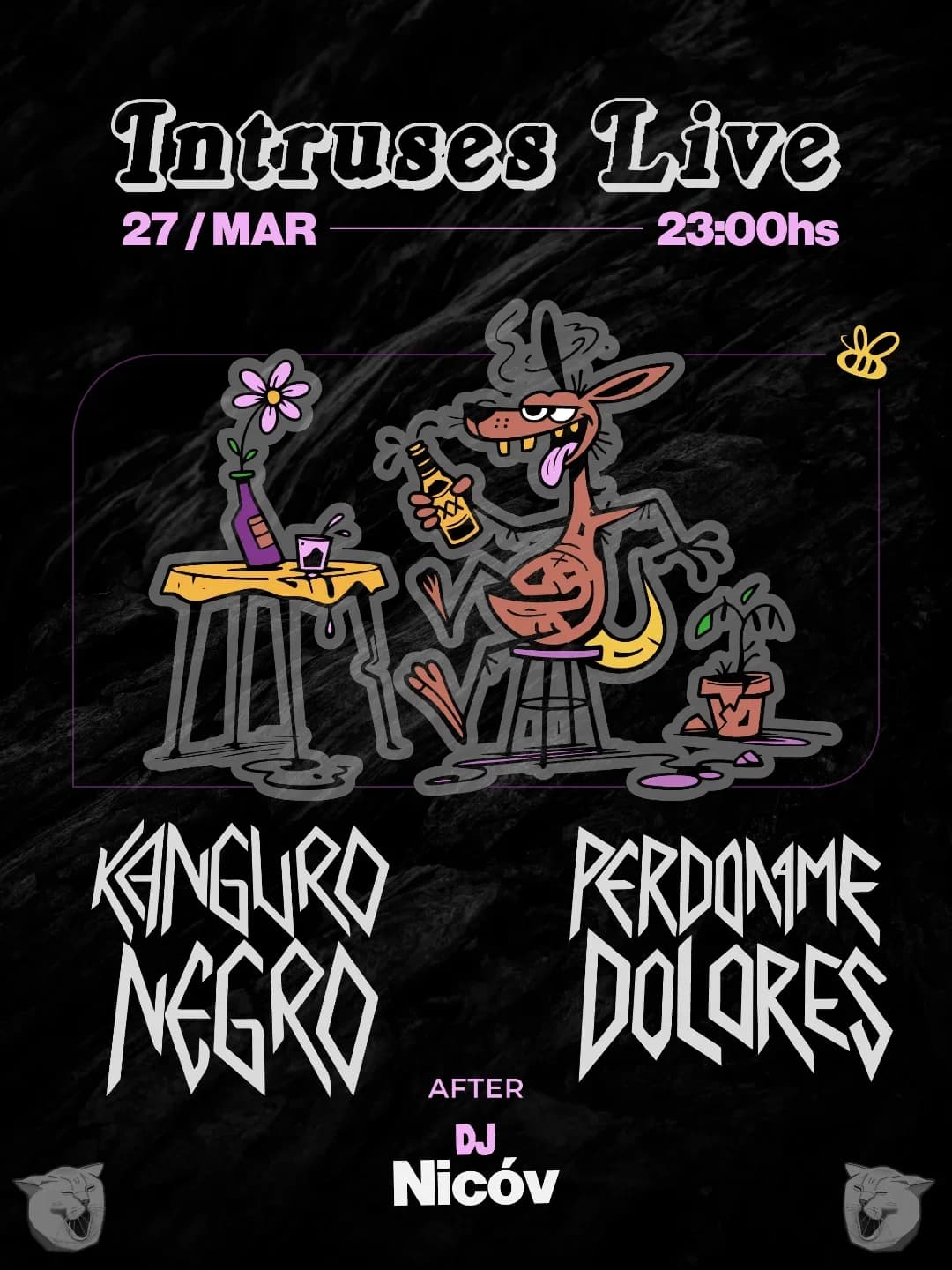 Intruses Live: Kanguro Negro & Perdoname Dolores