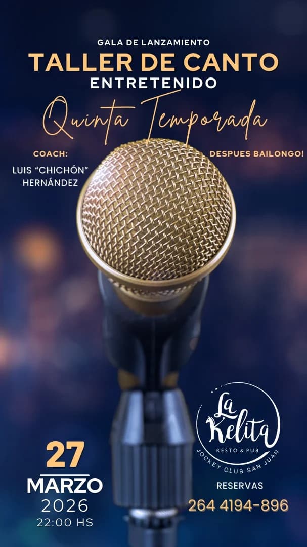 Gala de Lanzamiento del Taller de Canto Entretenido
