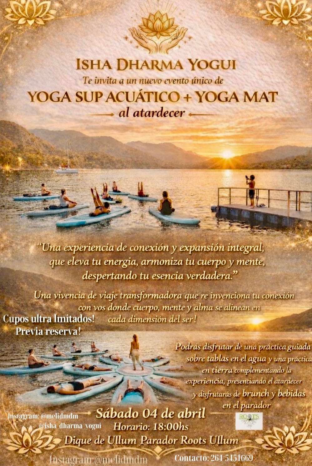 YOGA SUP ACUÁTICO + YOGA MAT en tierra al atardecer✨🏄♂️🏄♀️🧘🏼♀️🧘🏻♂️