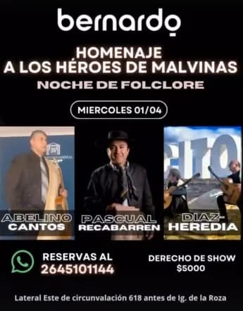 Homenaje a los Heroes de Malvinas - Noche de Folclore