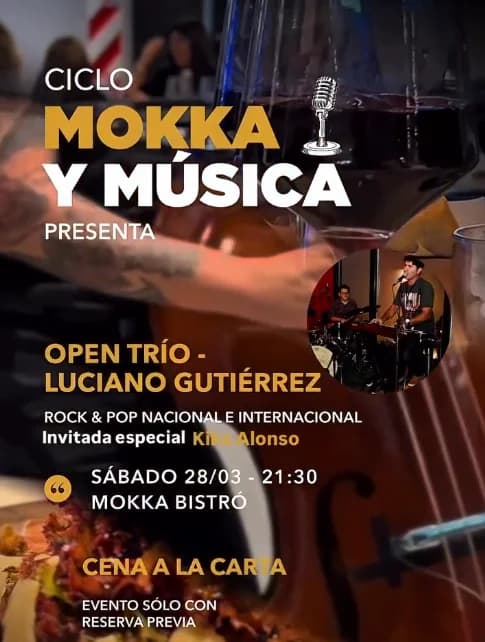 Ciclo Mokka & Musica | Open Trio - Luciano Gutierrez