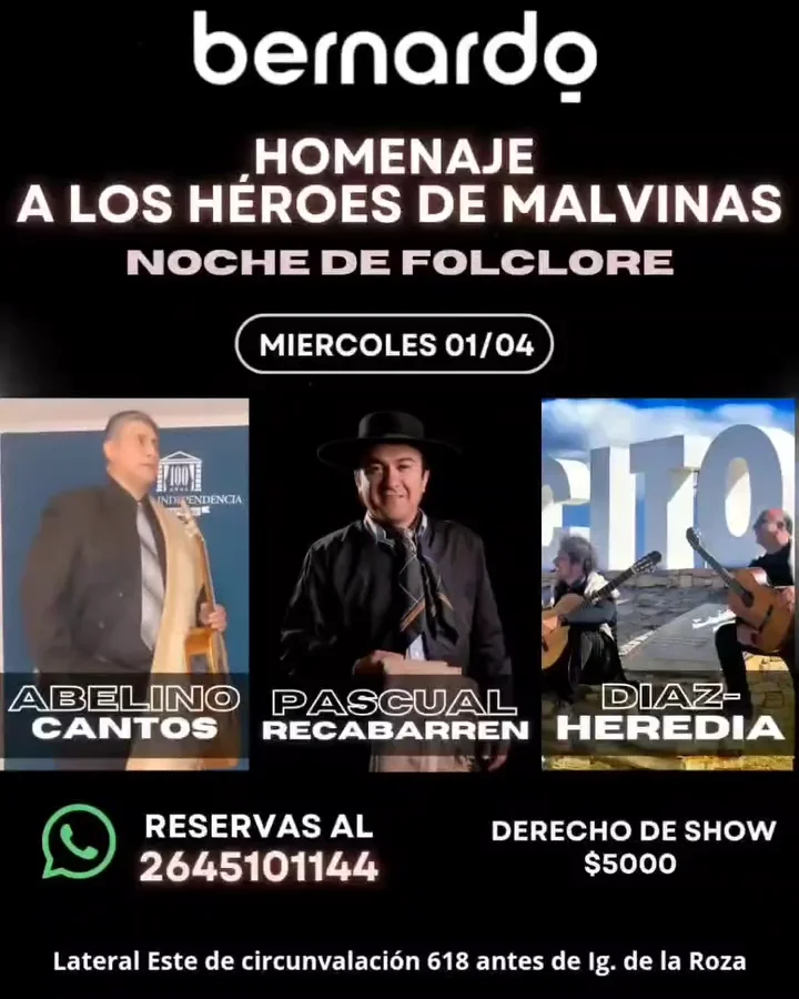 Homenaje a los Heroes de Malvinas - Noche de Folclore