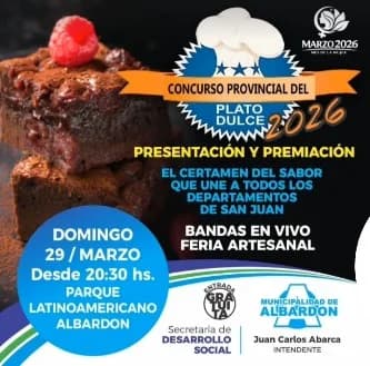 Concurso Provincial del Plato Dulce 2026