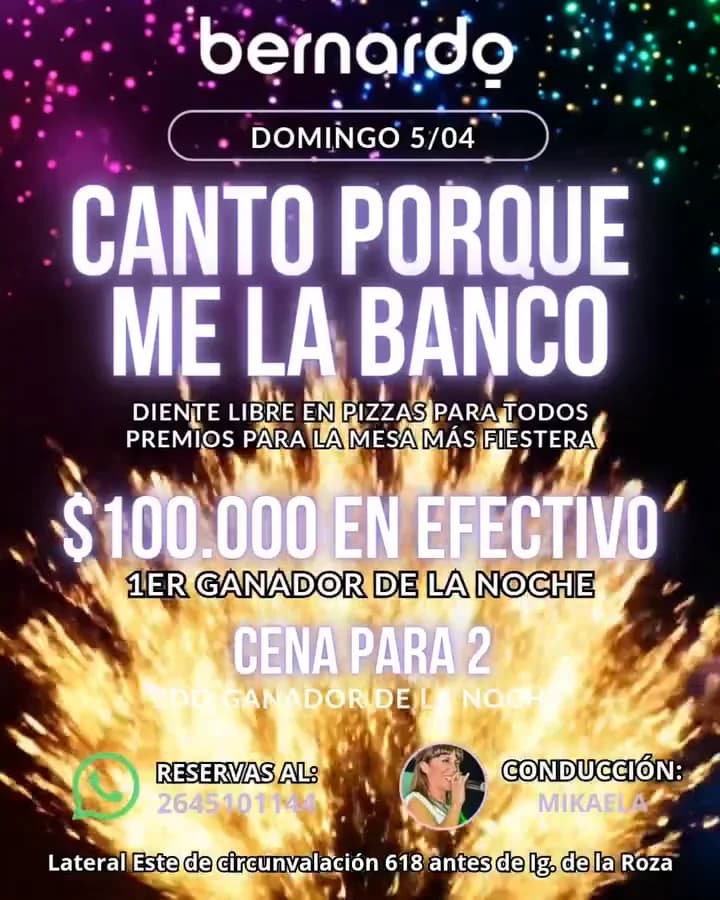 Canto Porque me la Banco