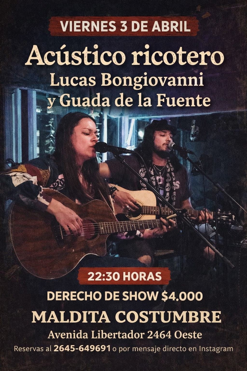 Acústico tributo ricotero