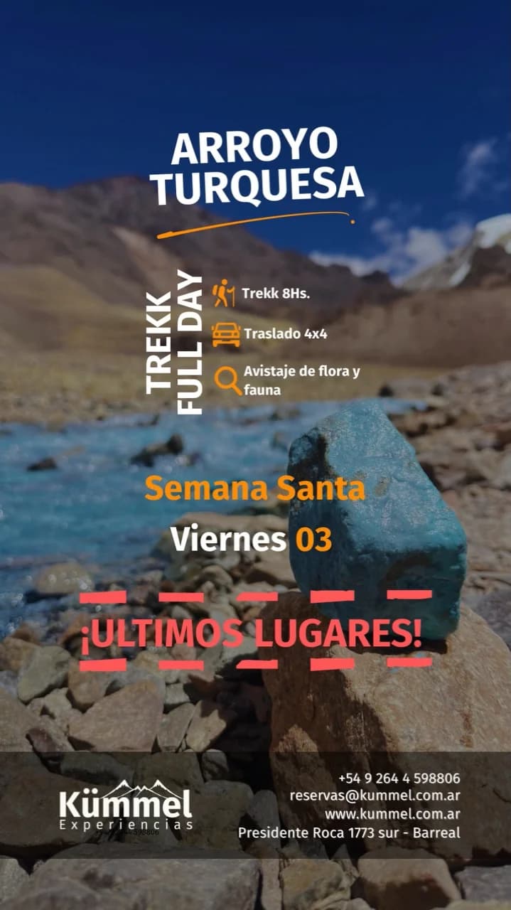 Trekking Arroyo Turquesa