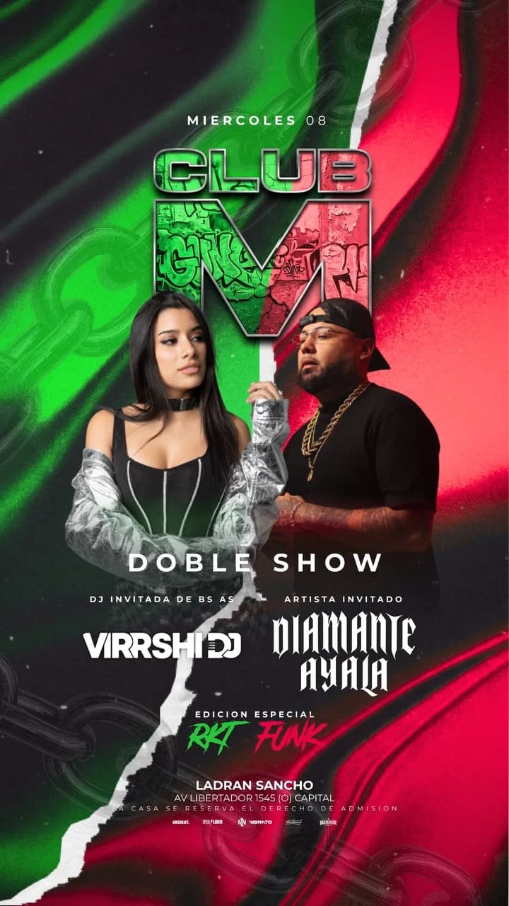 Club M - Virrshi Dj Set & Diamante Ayala