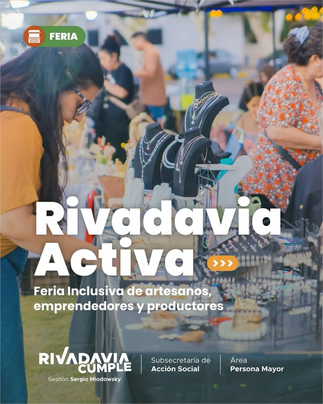 Rivadavia Activa - Feria Inclusiva de Artesanos, Emprendedores & Productores