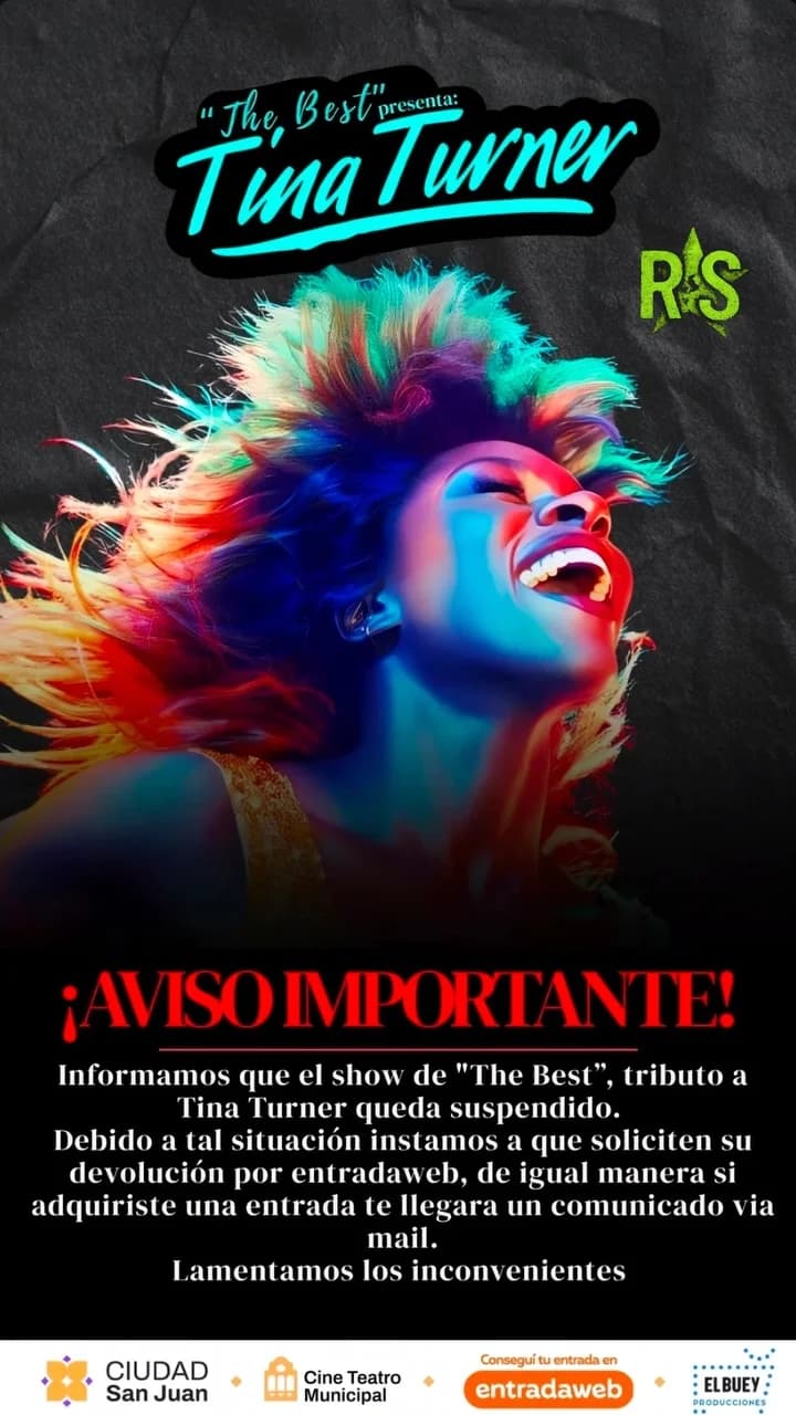 Suspendido > The Best presenta: Tina Turner