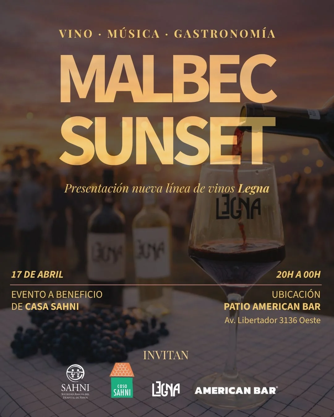 Malbec Sunset - Evento a Beneficio