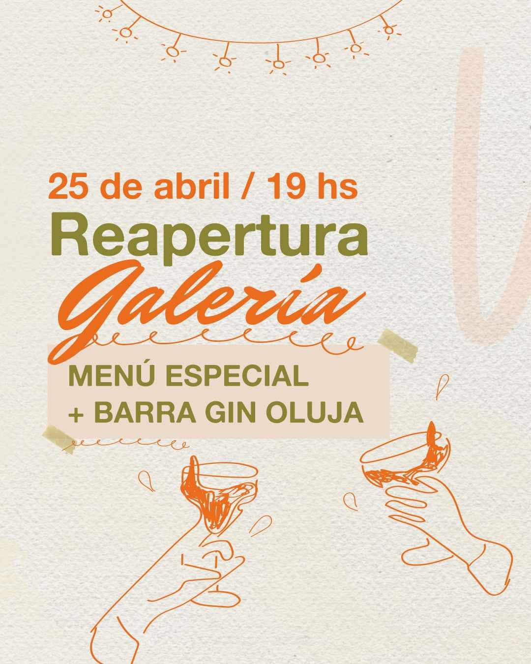 fuera de carta, barra de gin zondino y música