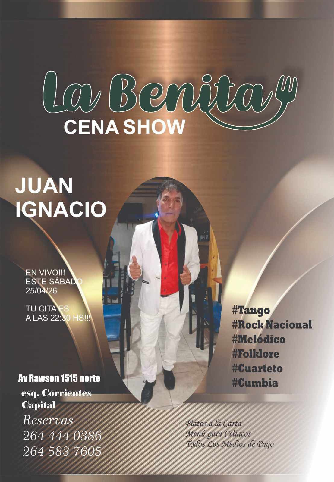 La Benita Cena Show Rawson esq. Corrientes